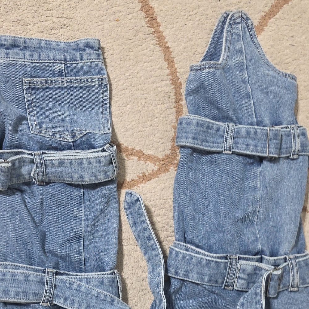 AKIRA Blue Denim Leg Warmer - Picture 5 of 5